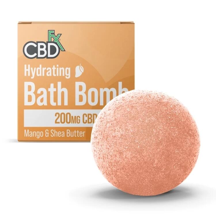 CBD Bath Bomb Mango & Shea Butter - CBDfx
